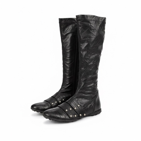 Sleek Black Leather Ankle Boots for Women - Picture 4 of 6